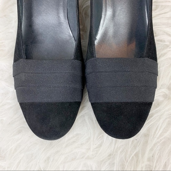 STUART WEITZMAN Suede Wedge Heel Round Toe 8.5 Narrow - Picture 3 of 11